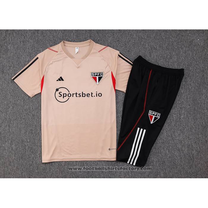 Tracksuit Sao Paulo Short Sleeve 2023-2024 Yellow - Shorts